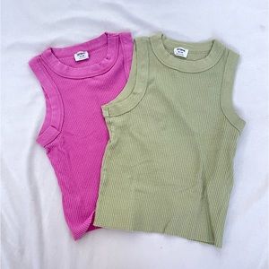 Cotton On Pink & Green Tank Top Set